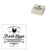 Briefmarke Eierkarton - frische Eier Gummistempel (Stempel)