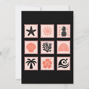 Briefmarke Einladung