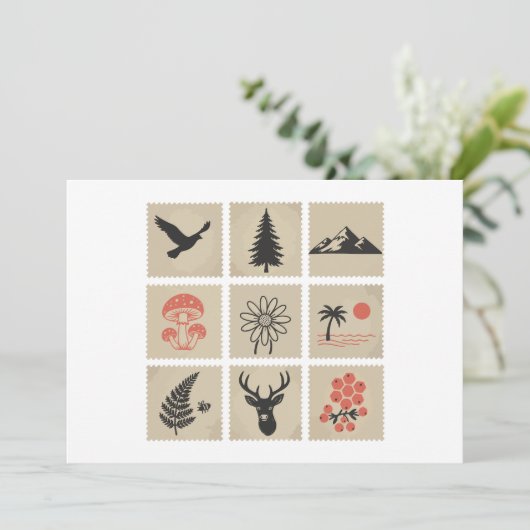 Briefmarke Einladung (Stehend Vorderseite)