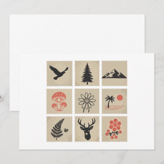 Briefmarke Einladung (Vorne/Hinten)