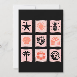 Briefmarke Einladung
