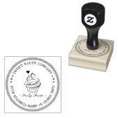 Briefmarke | Elegantes, hausgemachtes Bäckereilogo Gummistempel (Stempel)