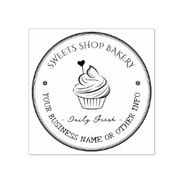 Briefmarke | Elegantes, hausgemachtes Bäckereilogo Gummistempel