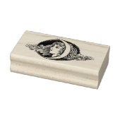 Briefmarke "Female Face with Moon" Gummistempel (Stempel)