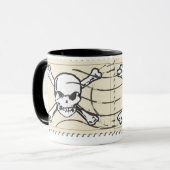 Briefmarke "Funny Skull" 5 Tasse (Vorderseite Links)