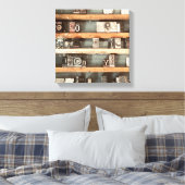 Briefmarke für antike Druckblöcke Leinwanddruck (Insitu (Schlafzimmer))