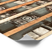 Briefmarke für antike Druckblöcke Poster (Ecke)