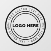 Briefmarke für benutzerdefinierte Business-LOGO Fensteraufkleber (Blatt)