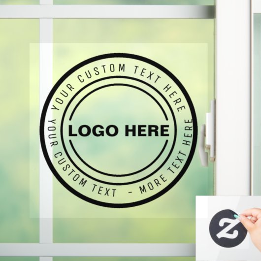Briefmarke für benutzerdefinierte Business-LOGO Fensteraufkleber (Zuhause)