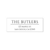 Briefmarke für benutzerdefinierte Nachname Wood-Rü Gummistempel (Prägung)