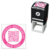Briefmarke für benutzerdefinierte QR-Code Scan-Inf Permastempel (Beispiel)