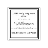 Briefmarke für benutzerdefinierte Rücksendeadresse Gummistempel (Prägung)