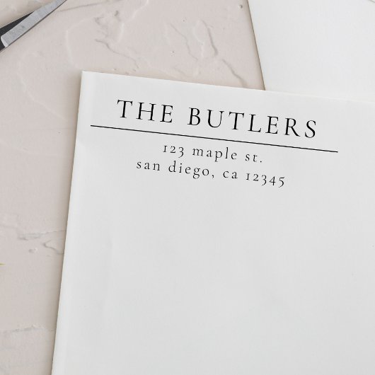 Briefmarke für benutzerdefinierte Rücksendeadresse Permastempel