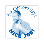 Briefmarke für benutzerdefinierte Text Funny Face Permastempel (Design)