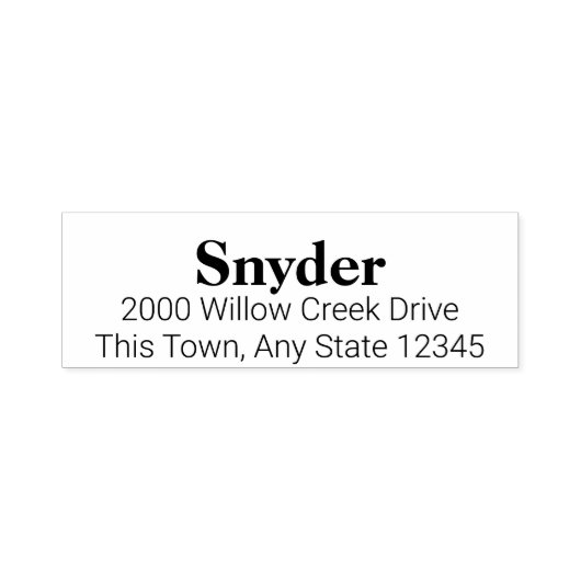 Briefmarke für benutzerdefinierte Textadresse im D Permastempel (Design)