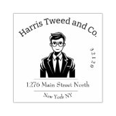 Briefmarke für benutzerdefiniertes Logo für das Br Gummistempel (Prägung)