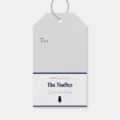 Briefmarke für benutzerdefiniertes Retro-Papier mi Geschenkanhänger (Rückseite)