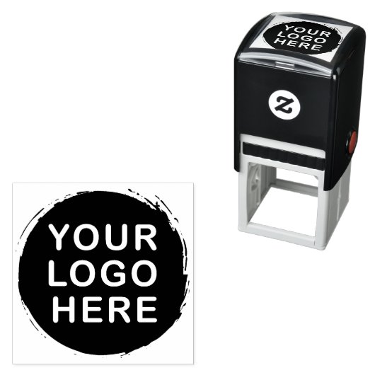 Briefmarke für benutzerdefiniertes Round-Logo oder Permastempel (Beispiel)