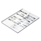 Briefmarke für Bibliotheksdaten Notizblock (Linke Seite)