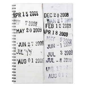 Briefmarke für Bibliotheksdaten Notizblock