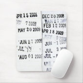 Briefmarke für Bibliotheksdatum Mousepad (Mit Mouse)