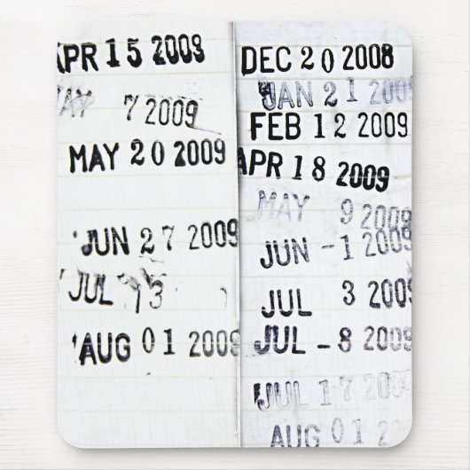 Briefmarke für Bibliotheksdatum Mousepad (Vorne)