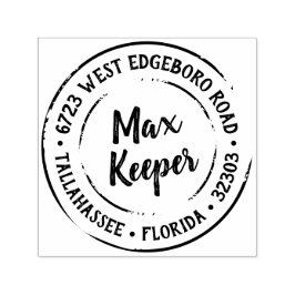 Briefmarke für das Etikett der virtuellen Rücksend Permastempel