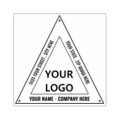 Briefmarke für den benutzerdefinierten Logo-Namen  Gummistempel (Prägung)