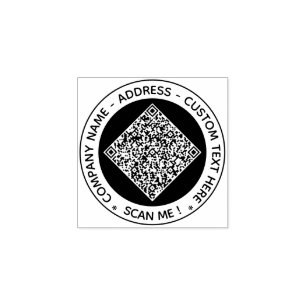 Briefmarke für den QR-Code für die benutzerdefinie Gummistempel