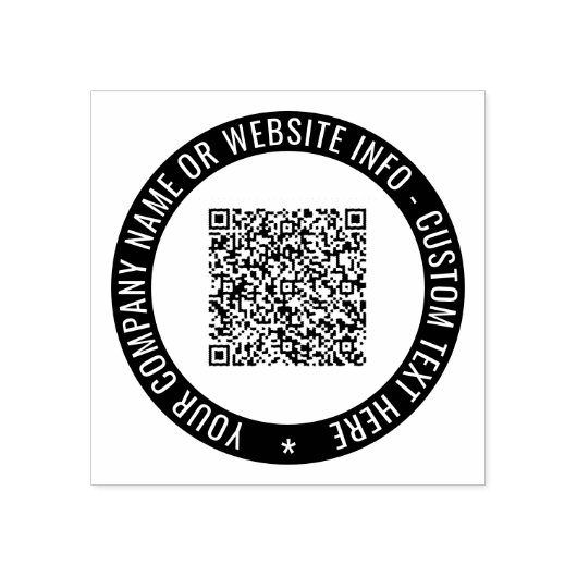 Briefmarke für den QR-Code im benutzerdefinierten Gummistempel (Prägung)