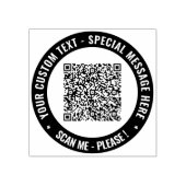 Briefmarke für den QR-Code im benutzerdefinierten Gummistempel (Prägung)