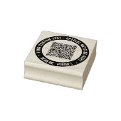 Briefmarke für den QR-Code im benutzerdefinierten Gummistempel (Stempel)