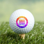 Briefmarke für den QR-Code personalisiert Golfball (Insitu T-Shirt)