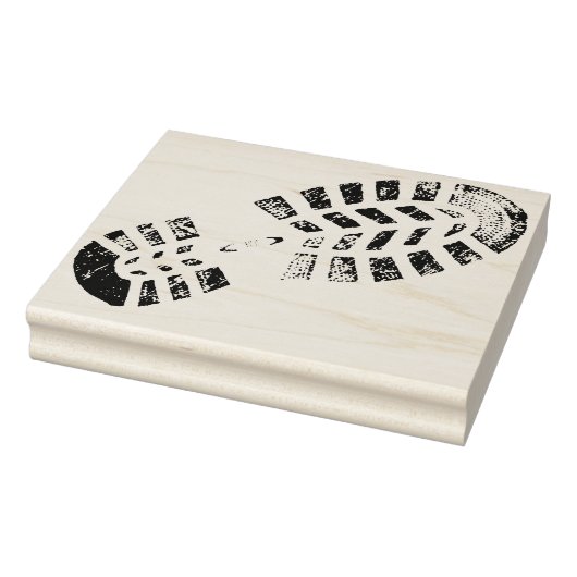 Briefmarke für den Verlassen Fußabdruck Gummistempel (Stempel)