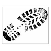 Briefmarke für den Verlassen Fußabdruck Gummistempel (Prägung)