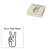 Briefmarke für die Bezeichnung von "Peace Hand" Gummistempel (Stempel)
