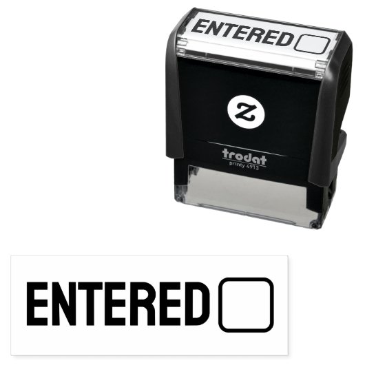 Briefmarke für die Dokumentverarbeitung eingegeben Permastempel (Beispiel)