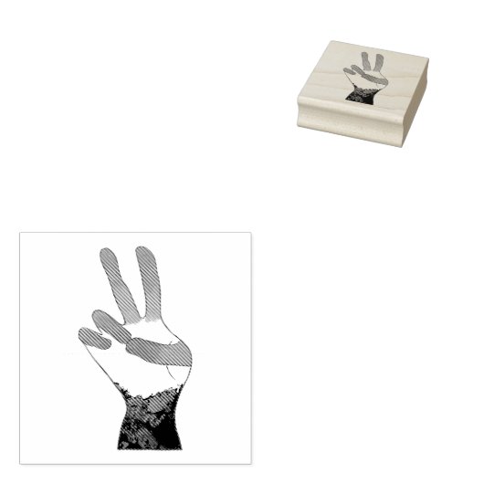 Briefmarke für die Friedenssignatur Gummistempel (Stempel)