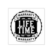 Briefmarke für die Garantiezeit Gummistempel (Prägung)