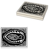 Briefmarke für die Gestaltung von Naturfischen Gummistempel (Stempel)