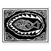 Briefmarke für die Gestaltung von Naturfischen Gummistempel (Prägung)