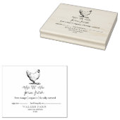 Briefmarke für Eierkarton im Bauernstil Gummistempel (Stempel)