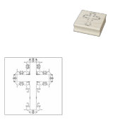 Briefmarke für extravagante Ziergegenstände Gummistempel (Stempel)