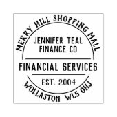 Briefmarke für Finanzdienstleistungen Gummistempel (Prägung)