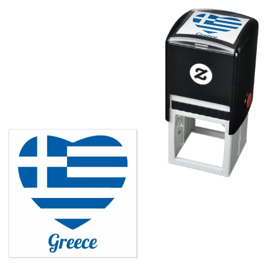 Briefmarke für griechische Flaggen Permastempel (Beispiel)