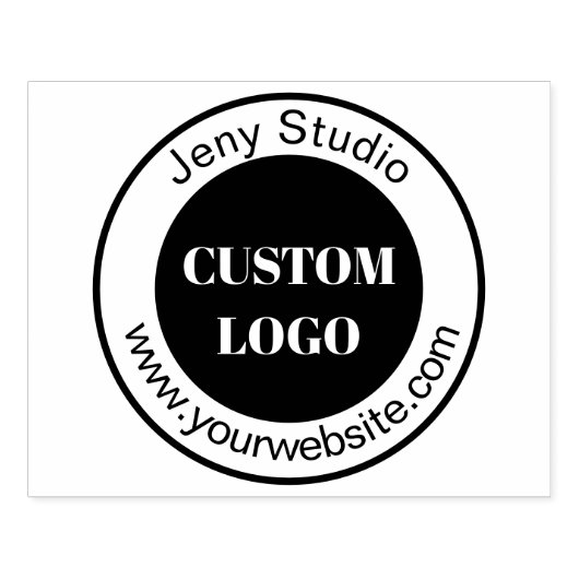 Briefmarke für große, benutzerdefinierte Logokombi Gummistempel (Prägung)