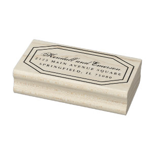 Briefmarke für Hochzeitseinladung * Goldene Blüt Gummistempel