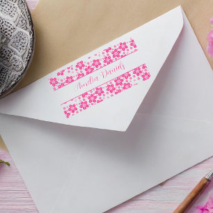 Briefmarke für hübsche Blumen Permastempel