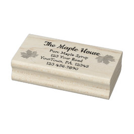 Briefmarke für kundenspezifische Ahornsirup-Busine Gummistempel