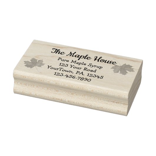 Briefmarke für kundenspezifische Ahornsirup-Busine Gummistempel (Stempel)